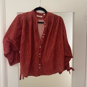 Doen long tie sleeved blouse